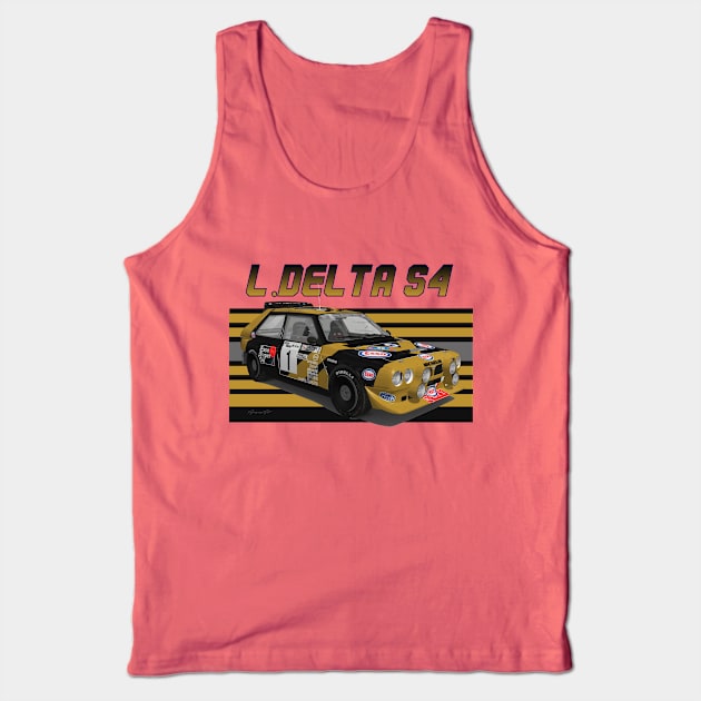 Lancia Delta Group B Esso Tank Top by PjesusArt